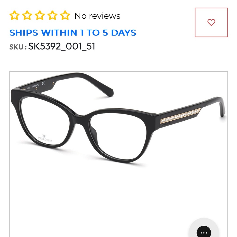 Swarovski Black Glasses